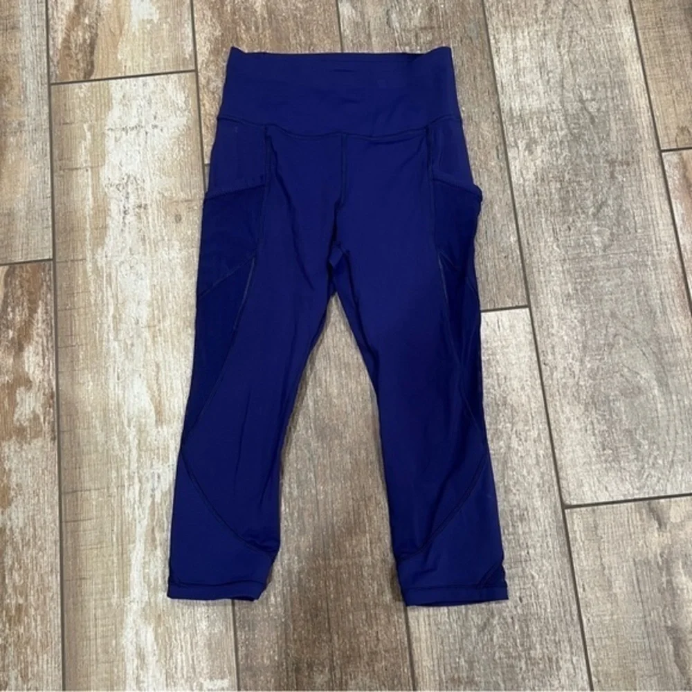 Lululemon Athletica | Mesh Capri Leggings Size 6 With Pockets - Picture 1 of 8